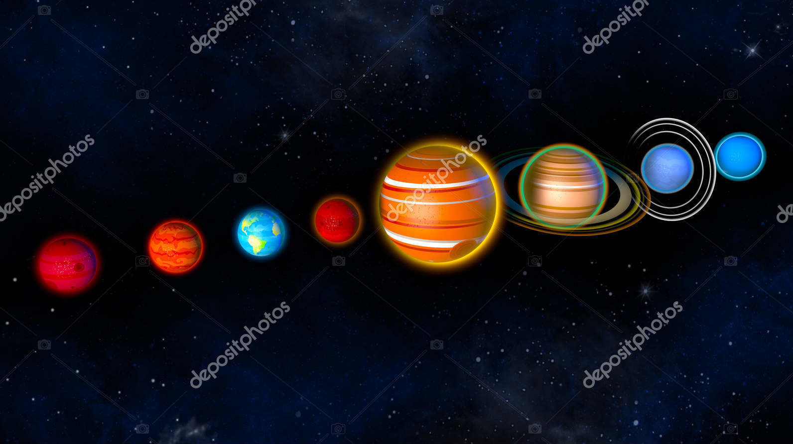 Рисунок солнечной системы