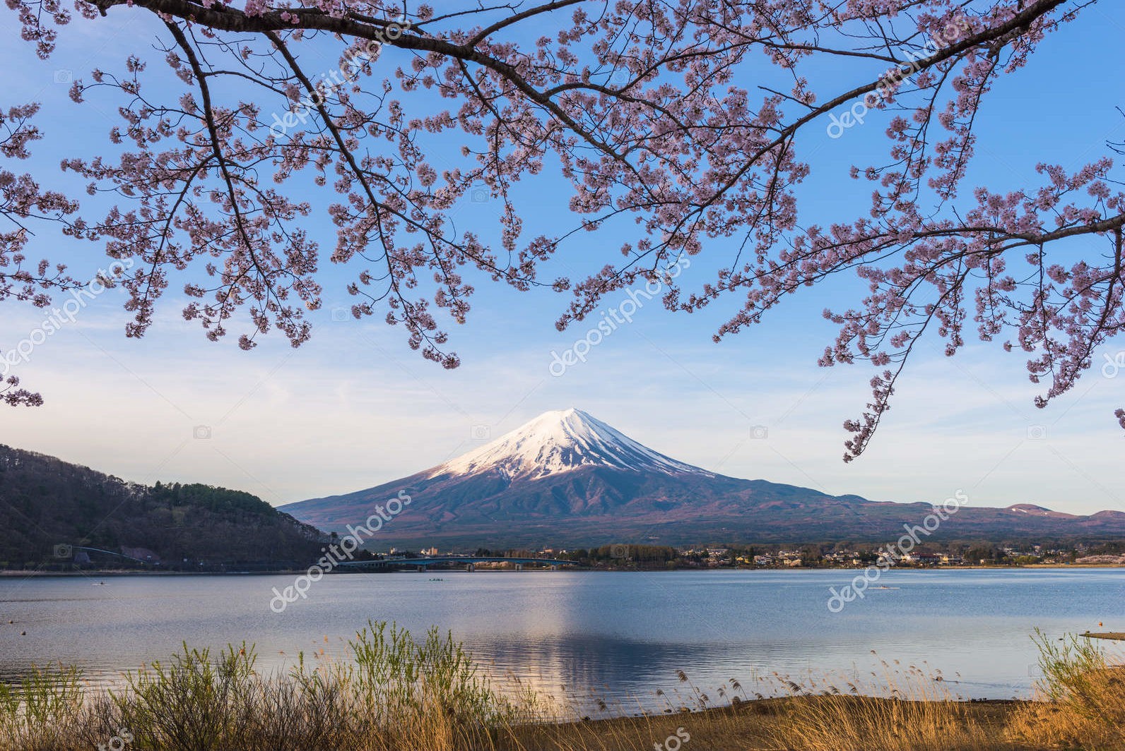 Гора Фудзи, весна
