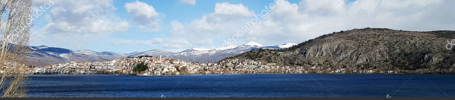 Озеро в Греции, панорама