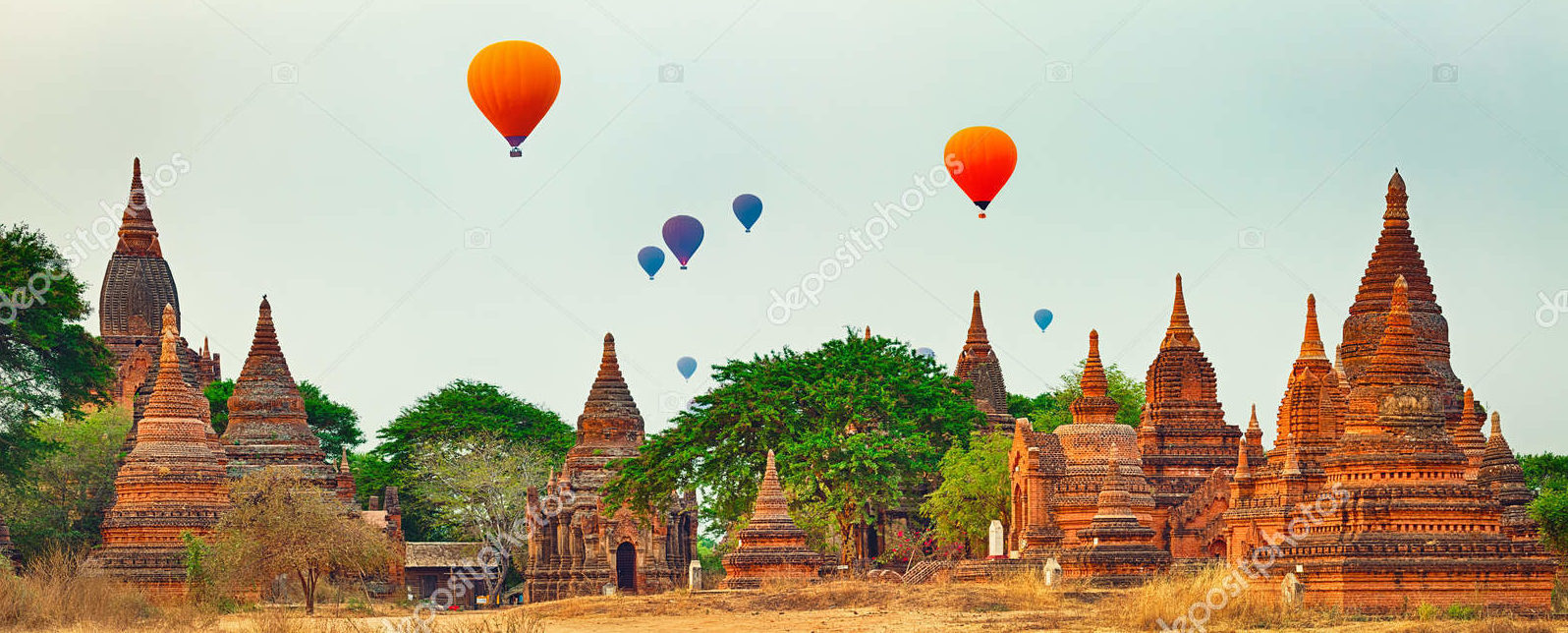 Храмы и воздушные шары