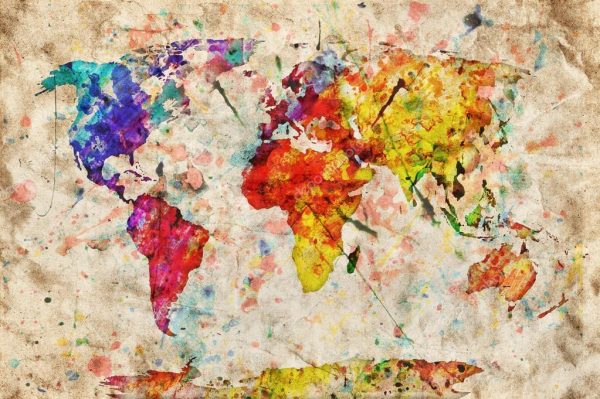 Абстракция "Карта мира"