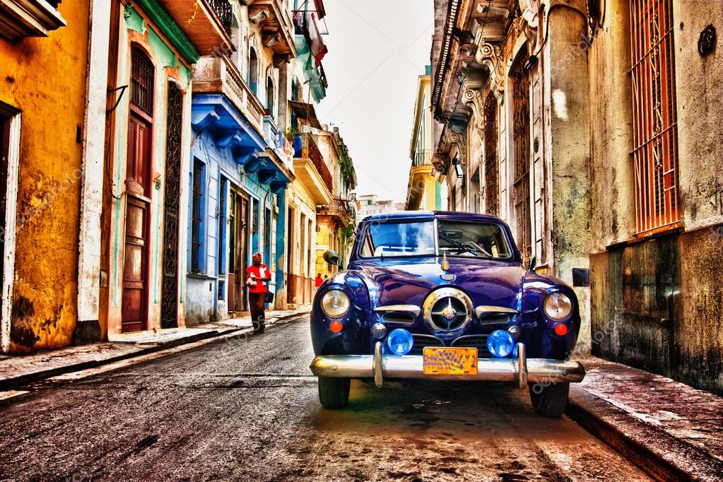 Старый кубинский автомобиль